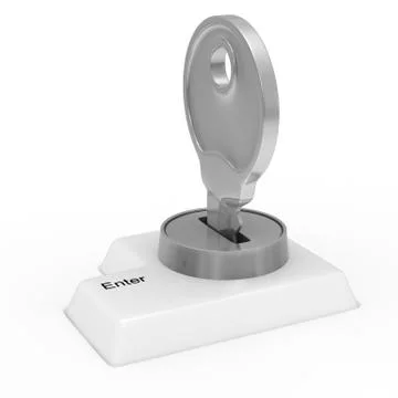 Data input blocking. Isolated 3D image on white 스톡 일러스트