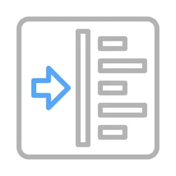 Data input icon. Concept of information processing and software integration. Stock Illustration