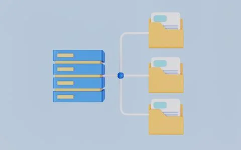 Data integrated for cloud, network, computing, database, Server and connection Stockillustratie