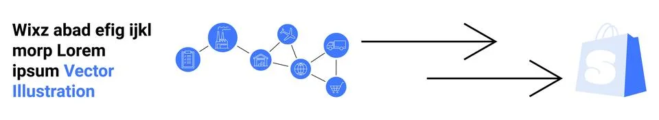 Data Integration and Conversion Process Representation Between Systems Stock Illustration