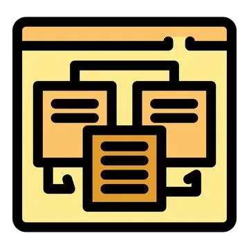 Data integration connecting multiple sources in web application Stock Illustration