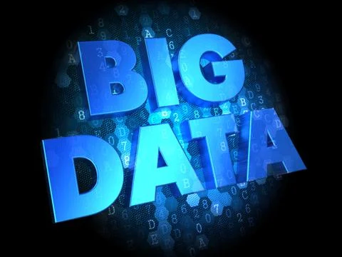 Data Integration on Dark Digital Background. Illustrazione stock