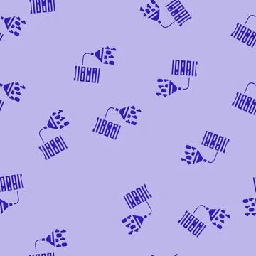 Data integration database glyph vector seamless pattern Illustrazione stock