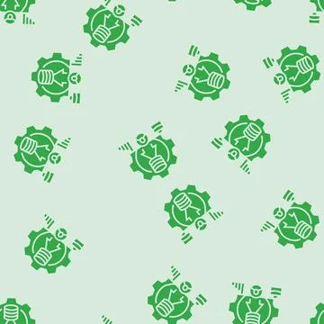 Data integration glyph seamless pattern Stock Illustration