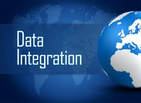Data integration Illustrazione stock