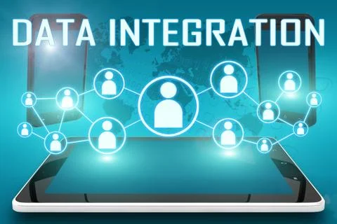 Data integration Stock Illustration