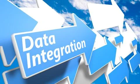 Data integration 库存插图