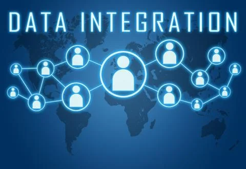Data integration Illustrazione stock