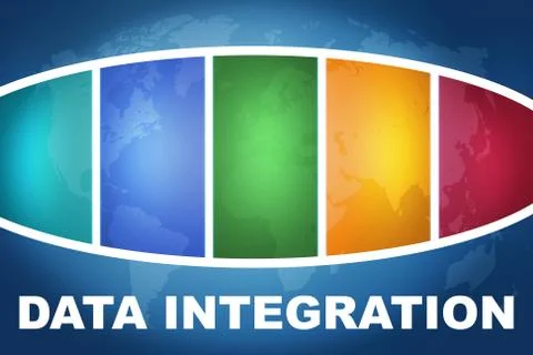 Data integration 库存插图
