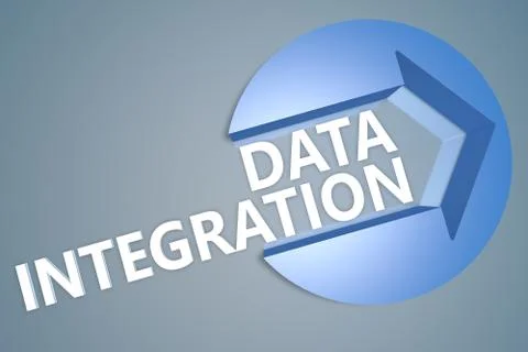 Data integration Stock Illustration