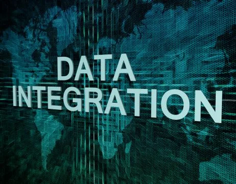 Data integration Illustrazione stock