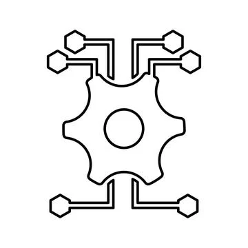 Data, integration, technology icon. Stock Illustration