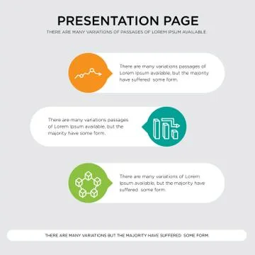 Data interconnected, 3d data analytics bars, Missing data on analytics presen Stock Illustration