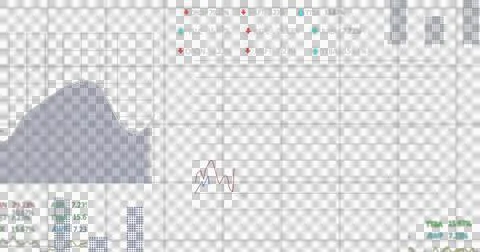 Data interface on alpha channel Stock Illustration