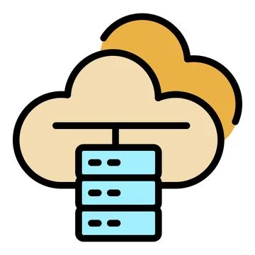 Data internet icon vector flat Stock Illustration