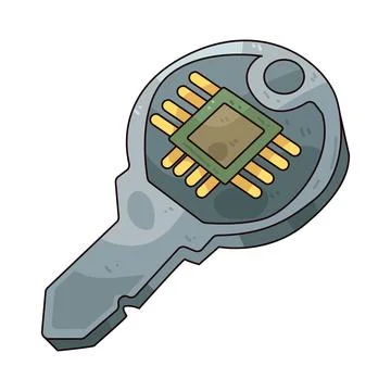 Data Key illustration Stockillustratie