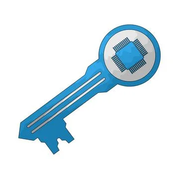 Data Key illustration Stockillustratie