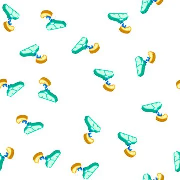 Data lack kyc isometric icon seamless pattern Stock Illustration