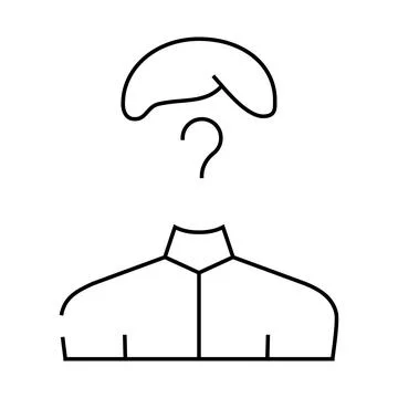 Data lack kyc line icon vector illustration Stock Illustration