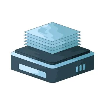 Data Layer illustration 스톡 일러스트