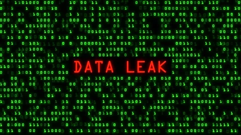 Data Leak Animation – Cybersecurity Hacking Attack Binary Code Background Loop Stock Footage 317546201