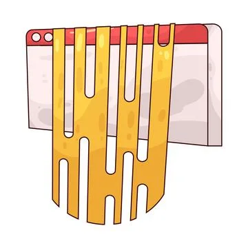Data Leak illustration 스톡 일러스트
