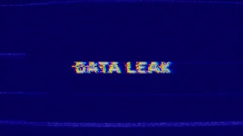 DATA LEAK Retro Text Intro Effects Stock Footage 328191949