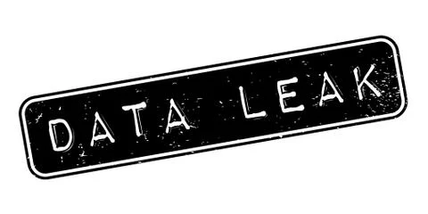 Data Leak rubber stamp イラスト素材