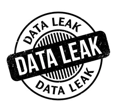 Data Leak rubber stamp イラスト素材