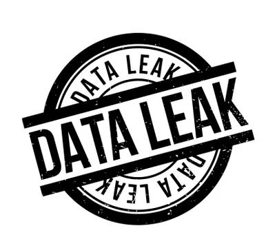 Data Leak rubber stamp Illustrazione stock