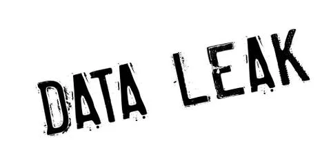 Data Leak rubber stamp Illustrazione stock