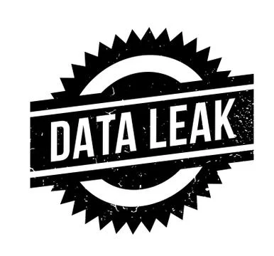 Data Leak rubber stamp Stock Illustration