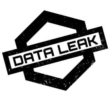 Data Leak rubber stamp イラスト素材