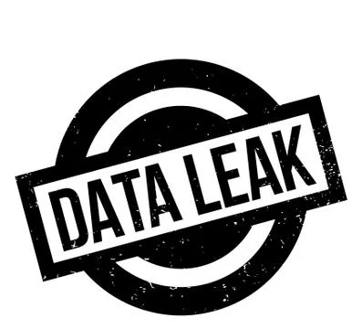 Data Leak rubber stamp Illustrazione stock