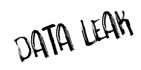 Data Leak rubber stamp イラスト素材