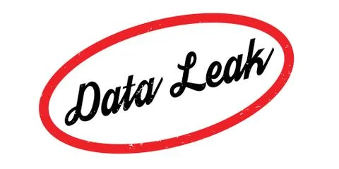Data Leak rubber stamp イラスト素材