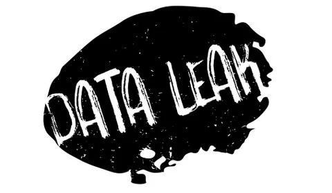 Data Leak rubber stamp イラスト素材