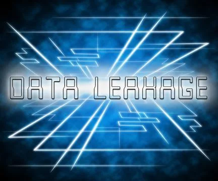 Data Leakage Information Flow Loss 3d Illustration Stock Illustration