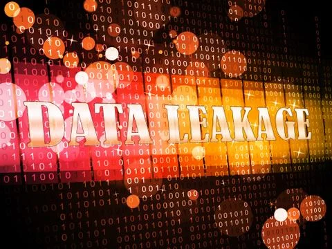 Data Leakage Information Flow Loss 3d Illustration Stock Illustration