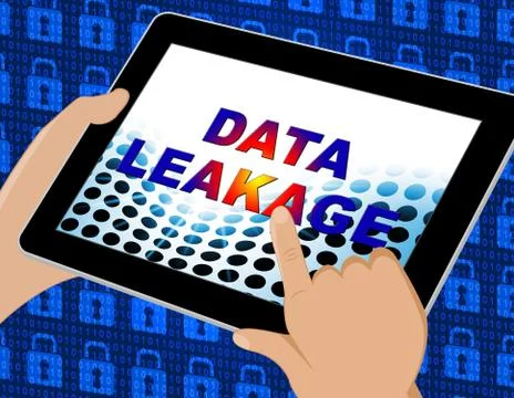 Data Leakage Information Flow Loss 3d Illustration Stock Illustration