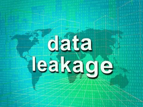 Data Leakage Information Flow Loss 3d Illustration Stock Illustration