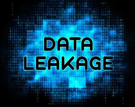 Data Leakage Information Flow Loss 2d Illustration Stock Illustration