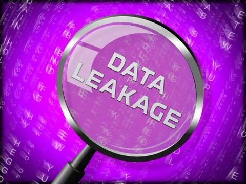Data Leakage Information Flow Loss 3d Rendering Stock Illustration