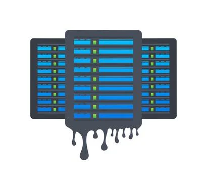 Data leaks, Cloud hacking. Data hack problem. Vector stock illustration. Illustrazione stock