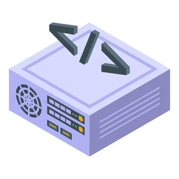 Data learn icon isometric vector. Study case Stockillustratie