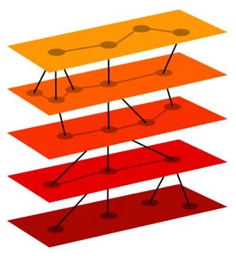 Data levels Stock Illustration