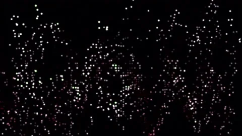 Data lights and scrambled data on black background Stock Footage 228219344