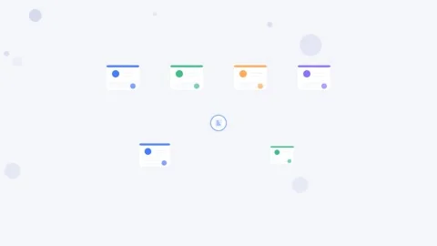 Data Lineage Flow Tracking Animation Loop Stock Footage 342621327