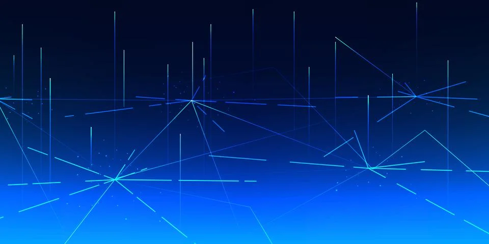 Data Lines connects technology, reflecting the rapid growth of digital data.. 스톡 일러스트