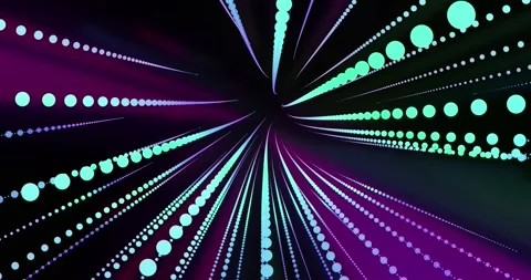 Data lines hyper transmission in abstract cyberspace Stock Footage 164753055